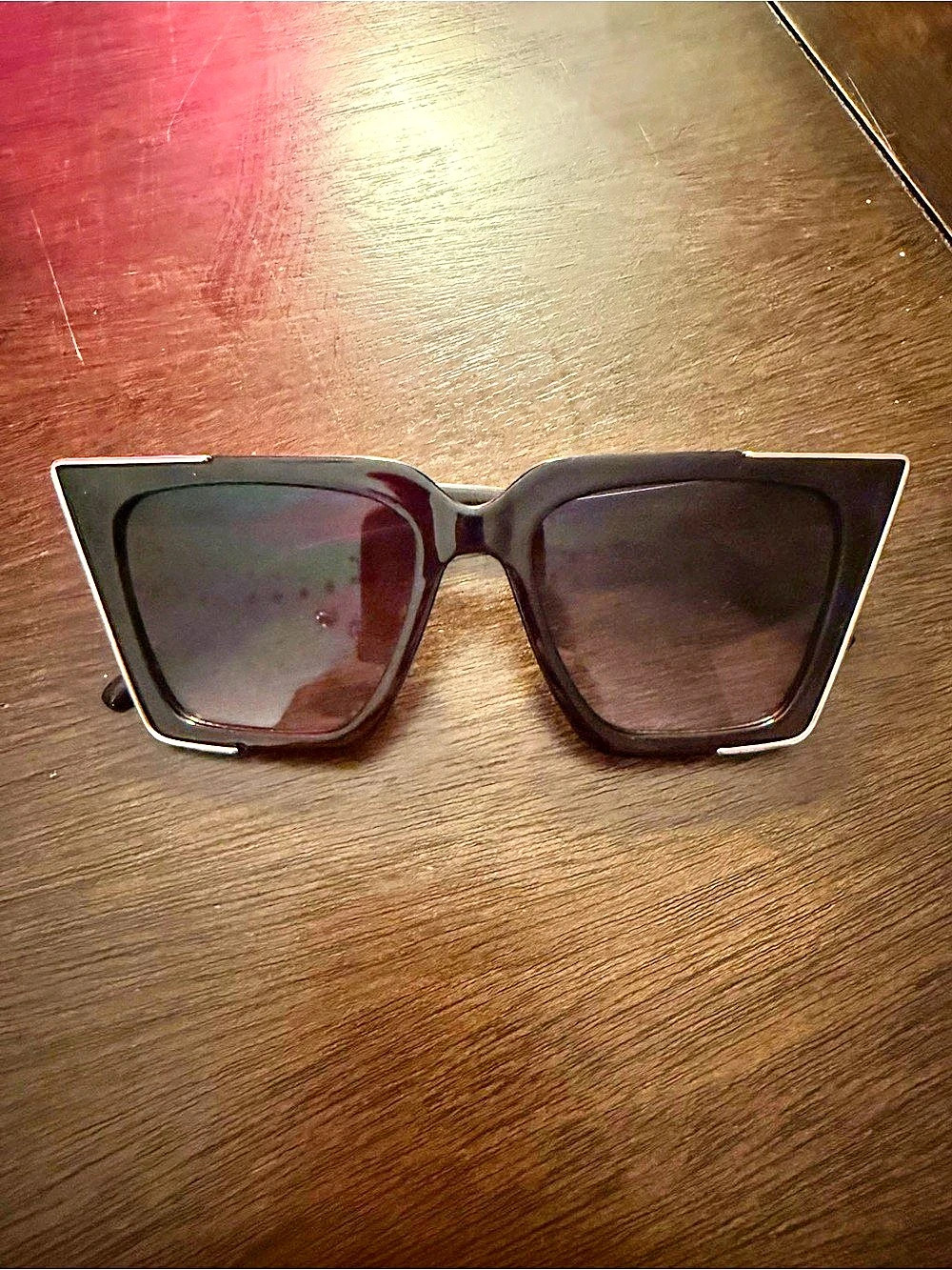 NYS Collection Bell Boulevard Cat Eye Sunglasses Black